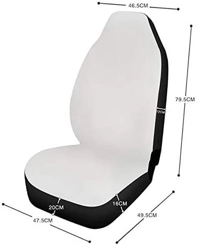 ZHANZZK Set of 2 Car Seat Shield Artistic Triangle Yurt Pyramid Universal Auto Front Seats Protector Fits Car,SUV Sedan,Truck