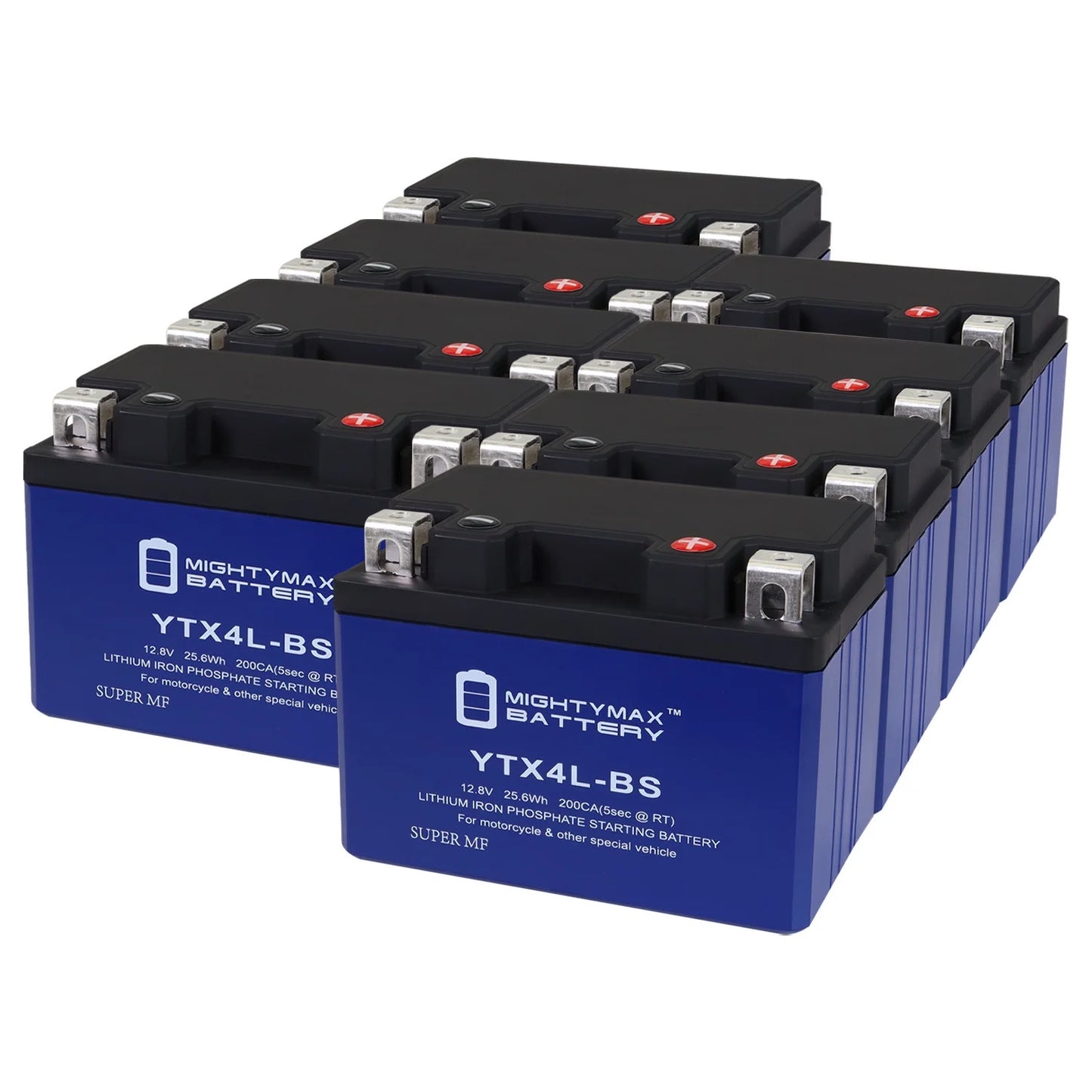 YTX4L-BS Lithium Replacement Battery with Bombardier Quest 500 2002 - 8 Pack
