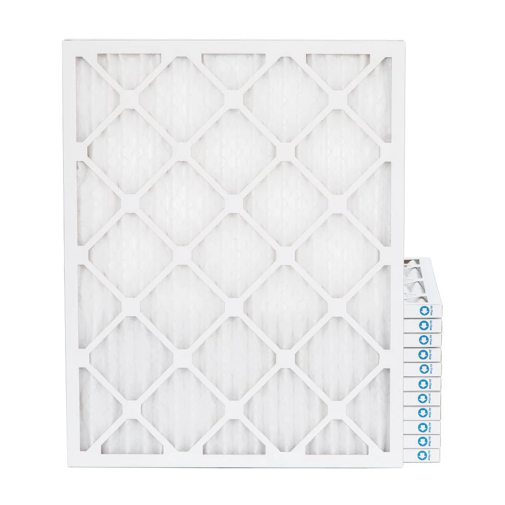 16-3/8 x 21-1/2 x 1 MERV 11, MPR 1000 Pleated AC Furnace 1" Air Filters by Pamlico. Case of 12. Actual Size: 16-3/8 x 21-1/2 x 3/4