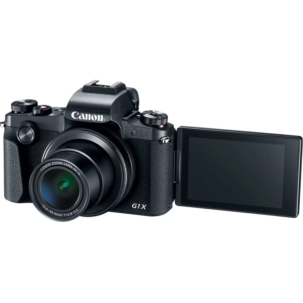 6TH Ave Electronics Bundle For Canon PowerShot G1 X Mark III Digital Camera (2208C001), 64GB Card, 2 x NB13L Battery, Corel Software, Charger, LED Light, Soft Bag + More (International Model)