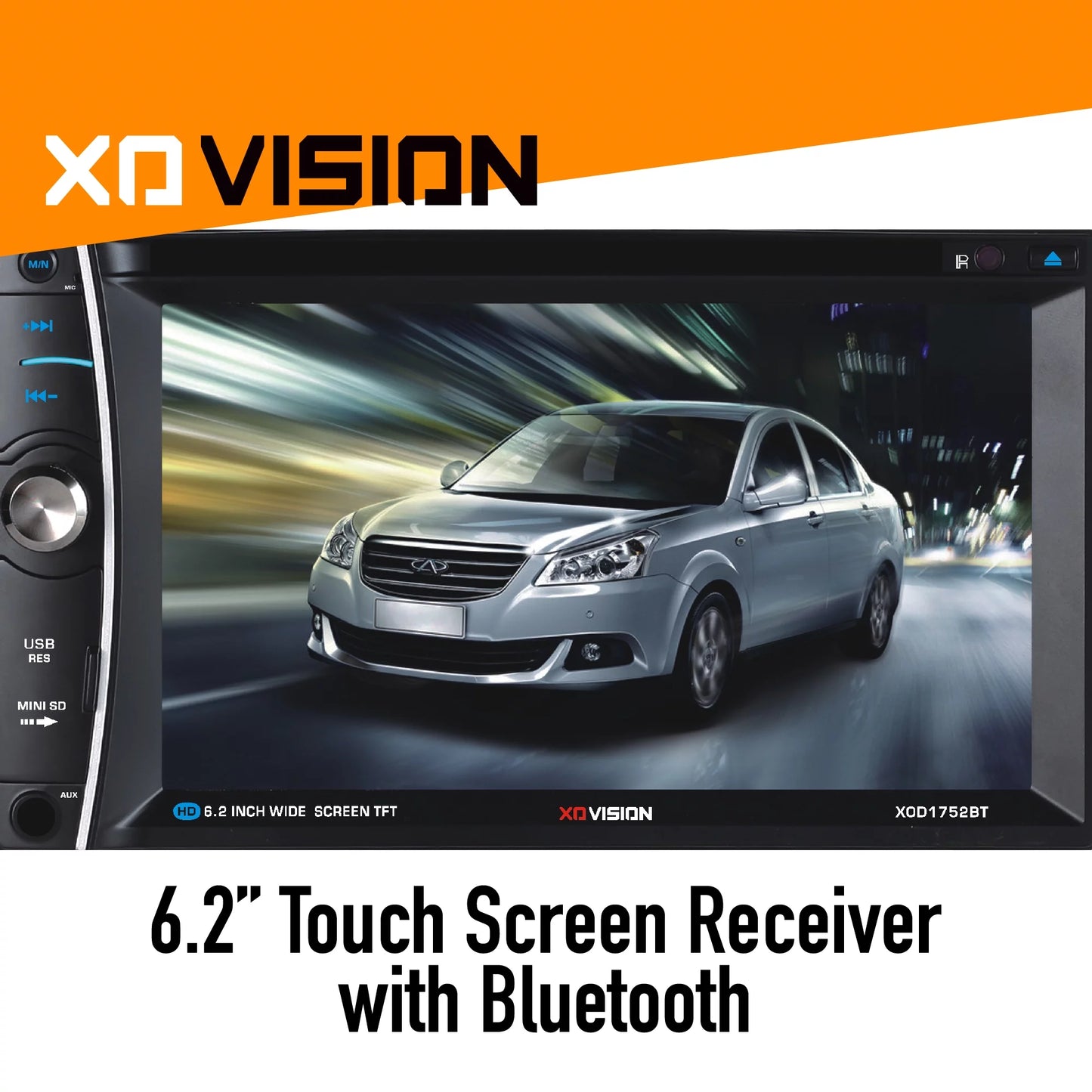 XO Vision XOD1752BT 6.2" Touch Screen In-Dash DVD Receiver