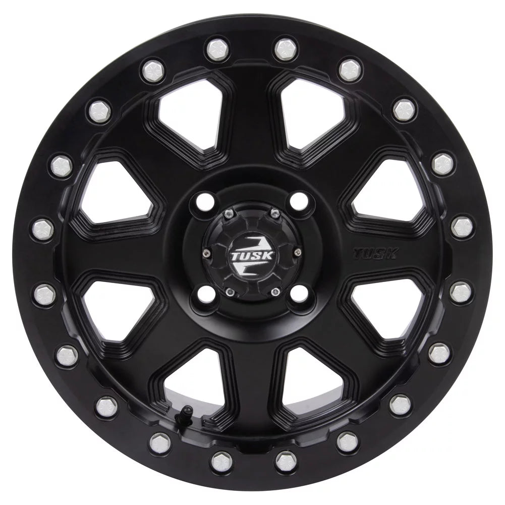 4/156 Tusk Uinta Beadlock Wheel 14x7 4.0 + 3.0 Matte Black For YAMAHA Wolverine RMAX 2 1000 Sport 2022