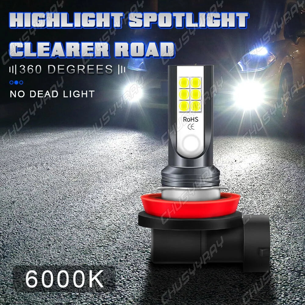 6pcs For Hyundai Tucson 2016 2017 2018 Combo LED Headlight Fog Light Bulbs Kit