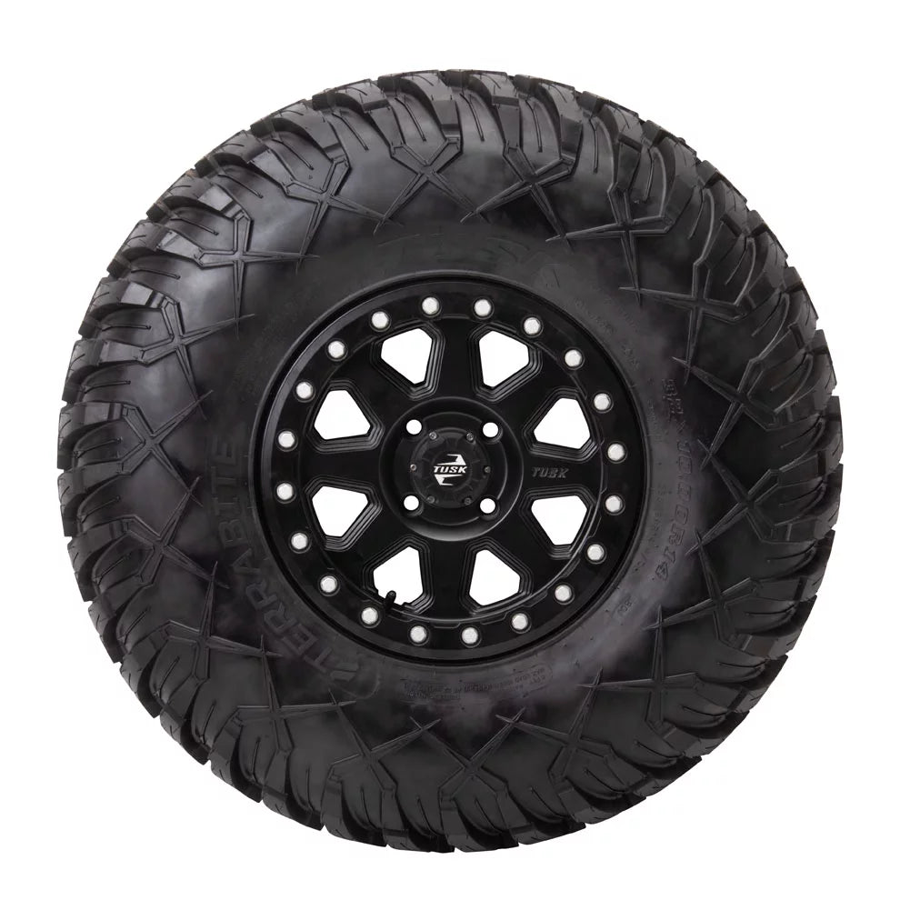 4/156 Tusk Uinta Beadlock Wheel 14x7 4.0 + 3.0 Matte Black For YAMAHA Wolverine RMAX 2 1000 Sport 2022