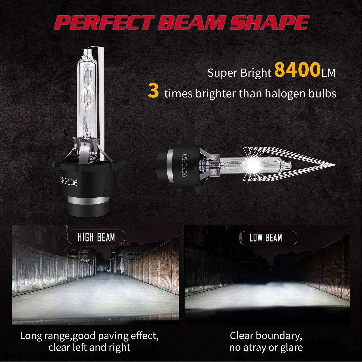 2X D4S 6000K White Hid Headlight Low Beam Bulbs Lexus ES350 2007 2008 2009 2010 2011 2012 2013 2014 2015