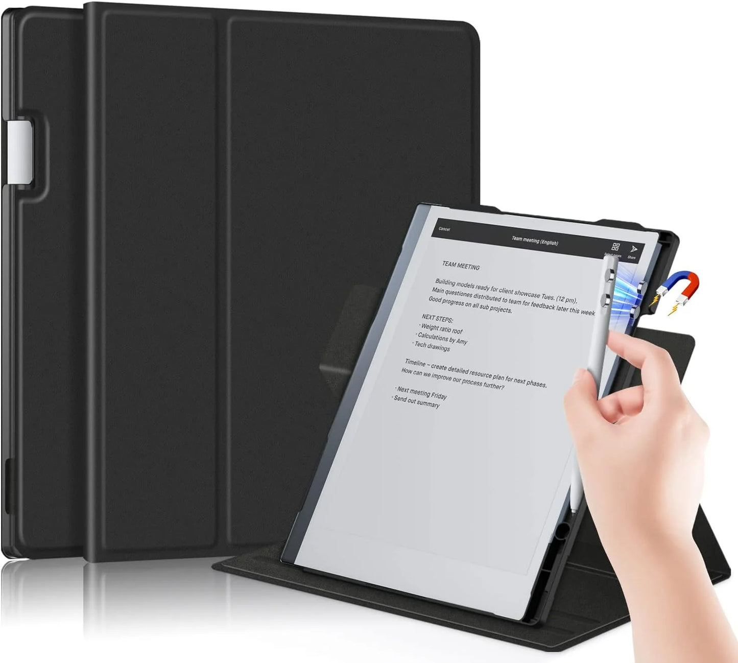 Xuanbeier Remarkable 2 Case Magnetic with Pen Holder Remarkable 2 10.3 Inch Digital Paper Folio Ultra Slim Book