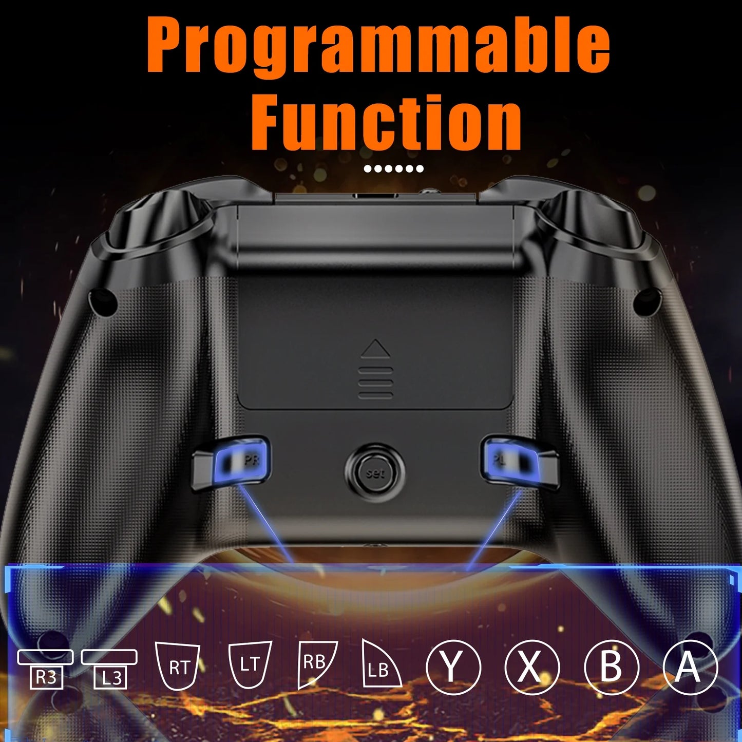 Bonacell Wireless Controller Xbox One, (Watch Video to Update XBOX)Game Controller with Xbox One/Xbox One X/S, Xbox Series S/X Gamepad Support Turbo/3.5mm Headphone Jack/Macro Functions