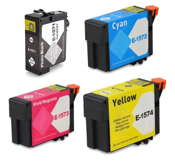 PrinterDash Replacement Stylus Photo R3000 Inkjet Combo Pack (PBK/C/M/Y) (NO. 157) (T157MP-US)