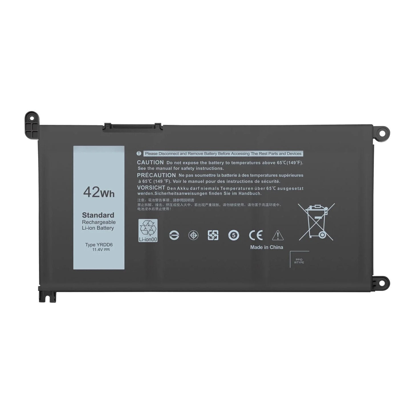YRDD6 Battery For Dell Inspiron 3493 3582 3583 3584 3793 Latitude 3310 VM732