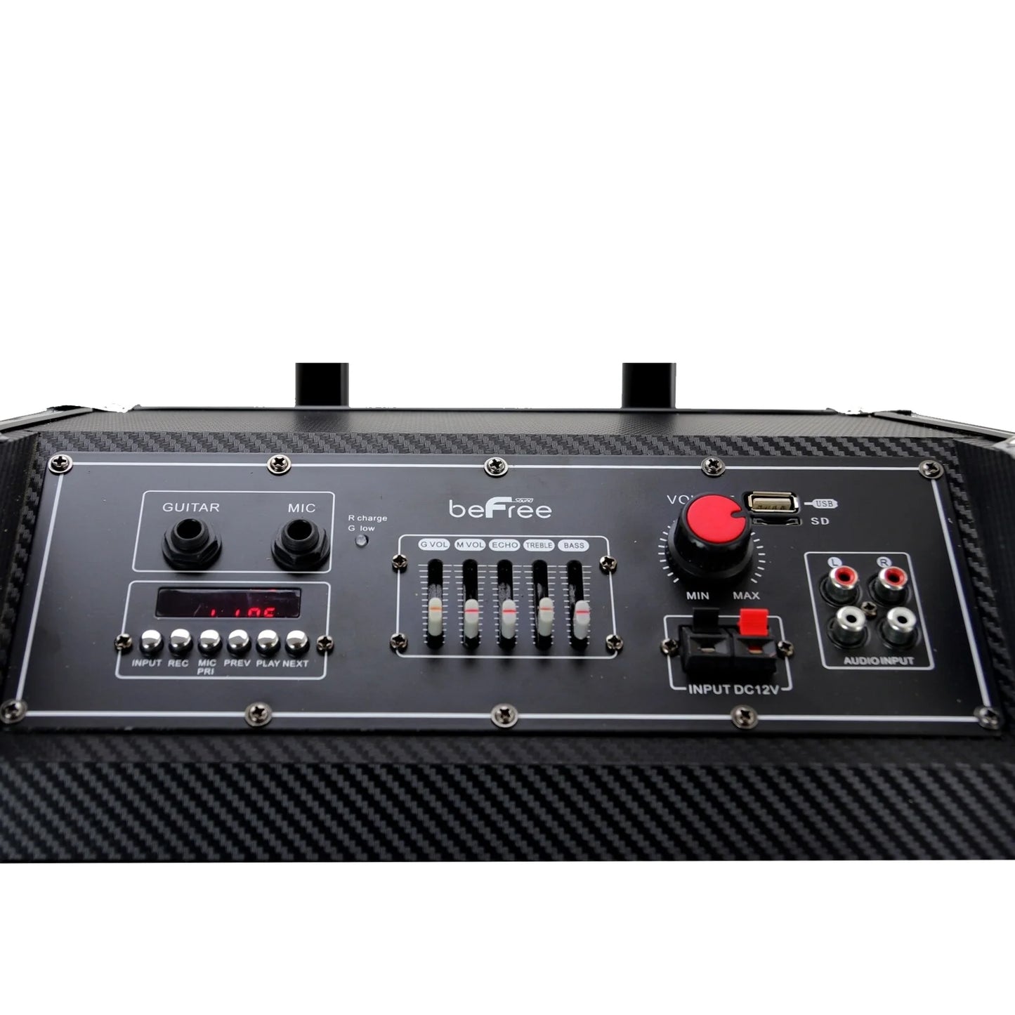 beFree Sound 10" Easy Transport Pro Bluetooth PA Speaker w/ Microphone