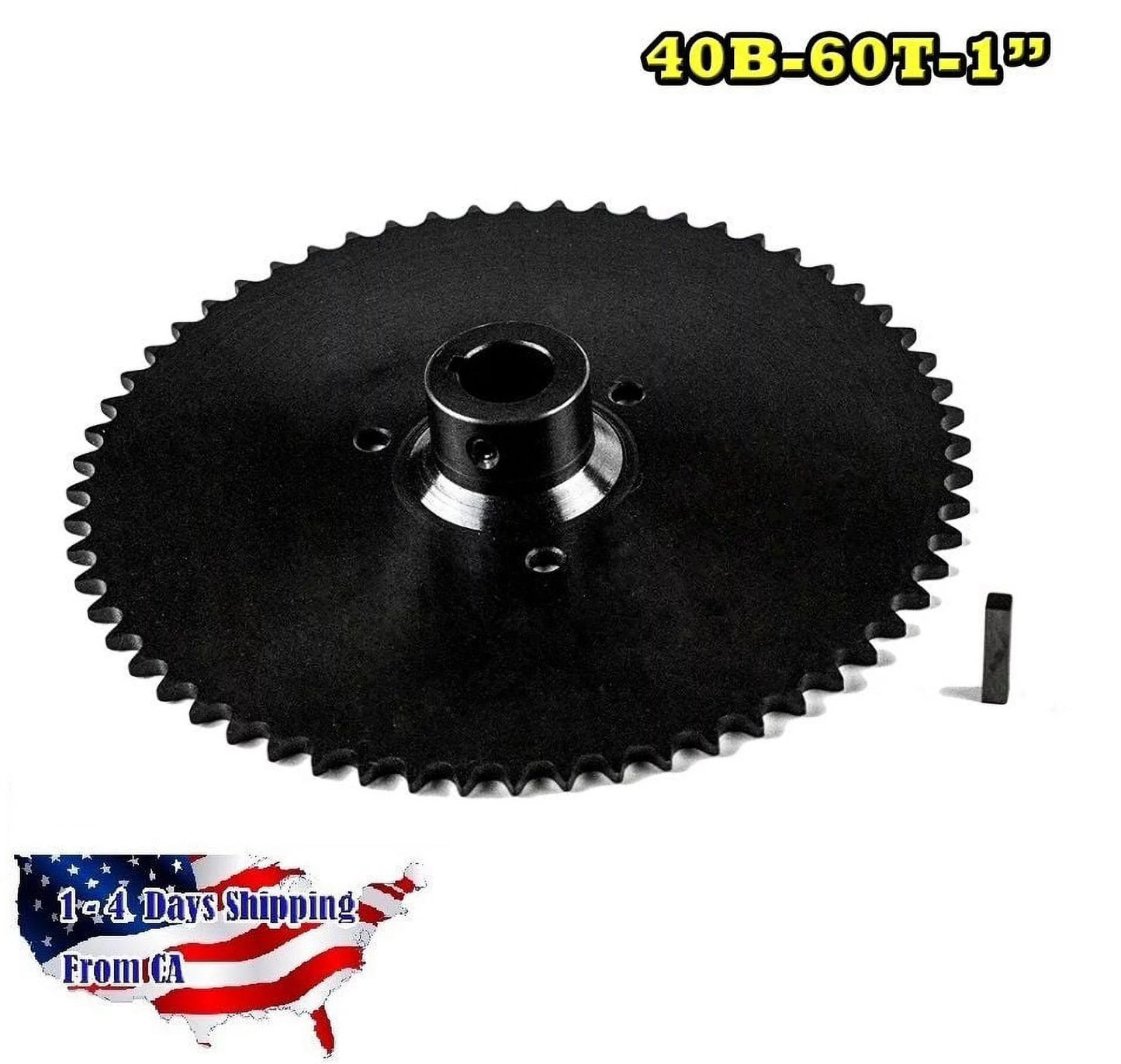 40B60T 1" Bore Go Kart Live Axle Sprocket 60 Teeth 40 41 420 Roller Chain