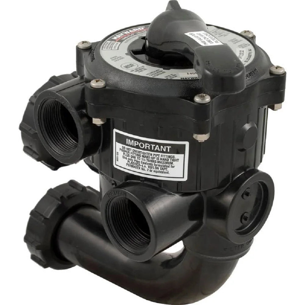 16.5" Black Hayward 6-Position Swimming Pool Multi-Port Sand Filter