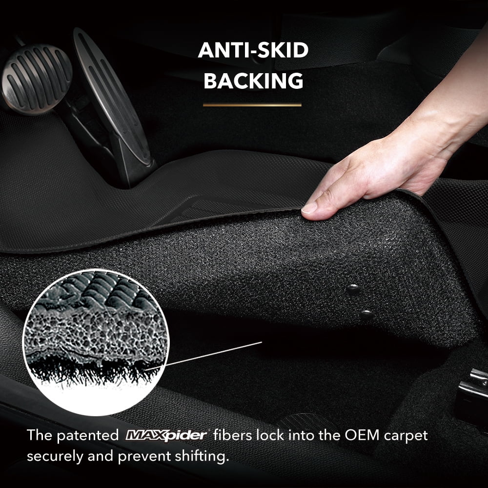 3D MAXpider KAGU Floor Mat (BLACK) Fitting with DODGE GRAND CARAVAN 2008-2020 - Full Set
