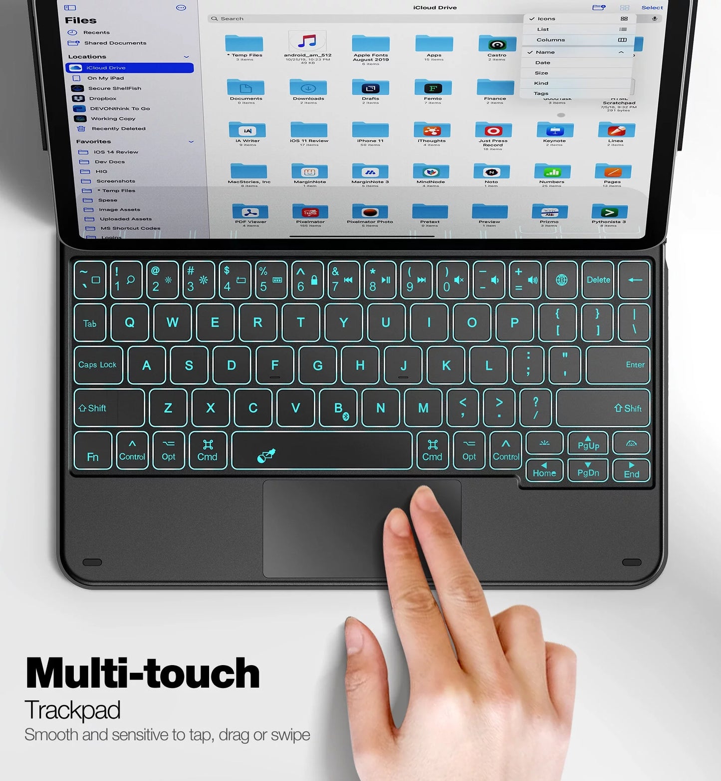 Dracool Keyboard Case with iPad 10th Generation 10.9 inch 2022 with Multi-Touch Trackpad Magic Type Keyboard Slim Thin Backlit Wireless Keyboard iPad 10 Gen 10.9"