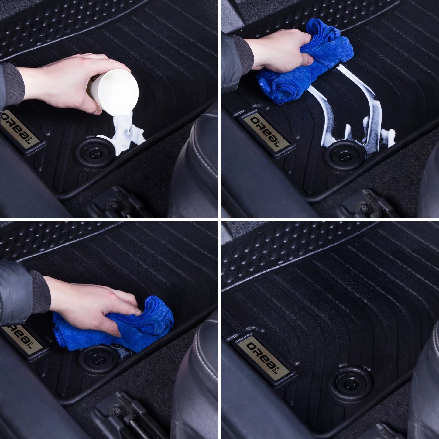 Black Floor Mats Liners Replacement Genesis GV70 2022 2023 Heavy Duty All Protection Front Rear Car Carpet Custom Fit Durable Odorless