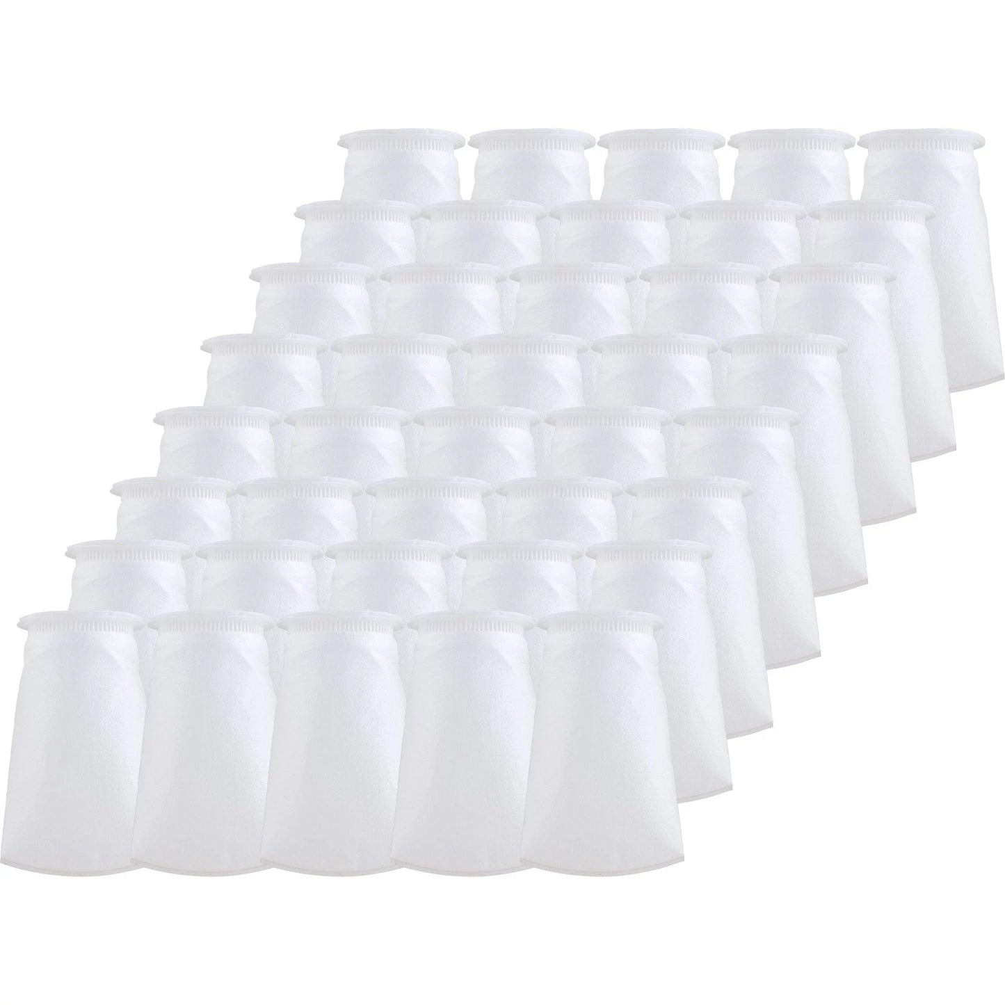 SpiroPure SP-BP-410-50 50 Micron #3 (10”) Glazed Polypropylene Felt Liquid Bag Filter BP-410-50 155391-03 (Case of 40)