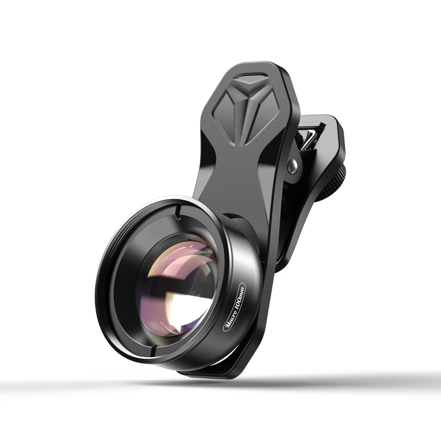 Aluminum Alloy 4K HD Detachable Clip Cellphone Macro Camera Lens 40MM-70MM Shooting Distance Multi-Layer Optical Coated External Lens Accessory