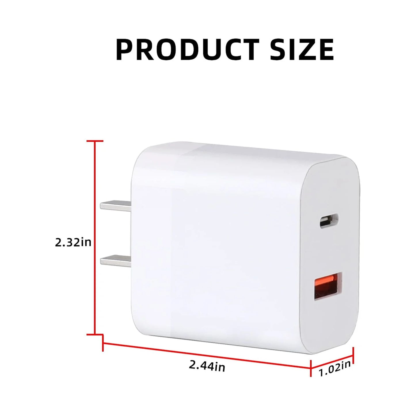 30W USB Charger with Type-C Cable Dual-Port Charging DJI Mini 2/Mini 3 Pro Charging Parts