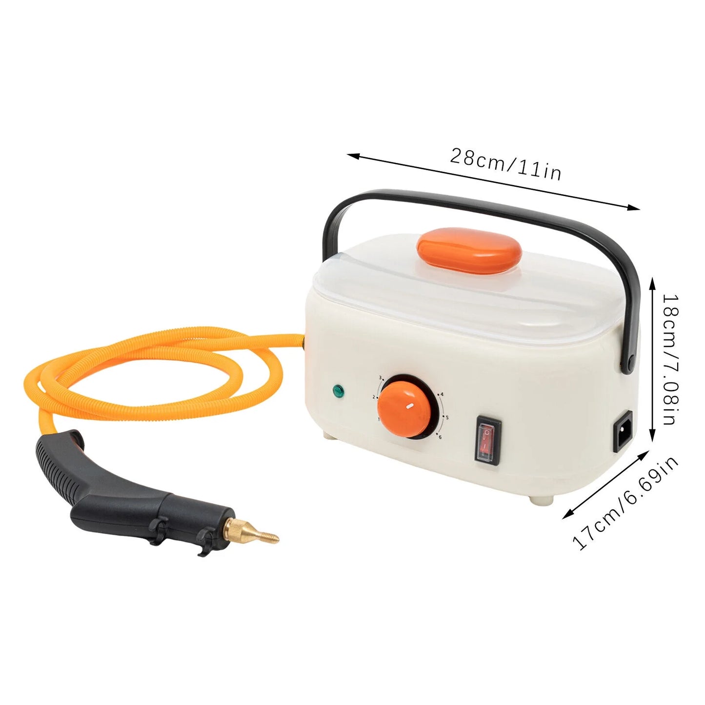 2500W High Pressure Steam Cleaner Commercial High Temp Electric Cleaning Machine ,≥ 100℃/212°F Working Temperature Homes, Hotels, Restaurants, Car Maintenance Stores