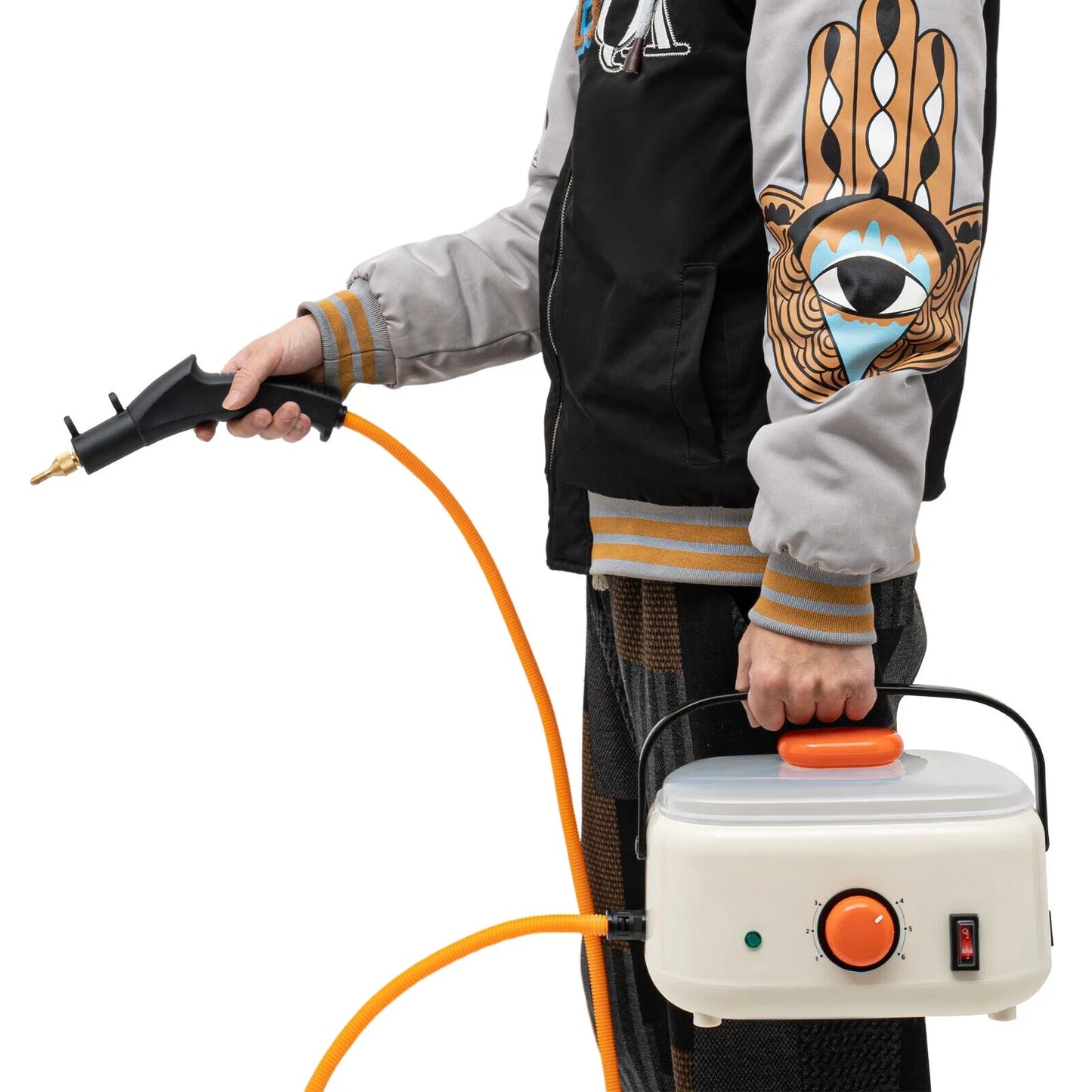 2500W High Pressure Steam Cleaner Commercial High Temp Electric Cleaning Machine ,≥ 100℃/212°F Working Temperature Homes, Hotels, Restaurants, Car Maintenance Stores