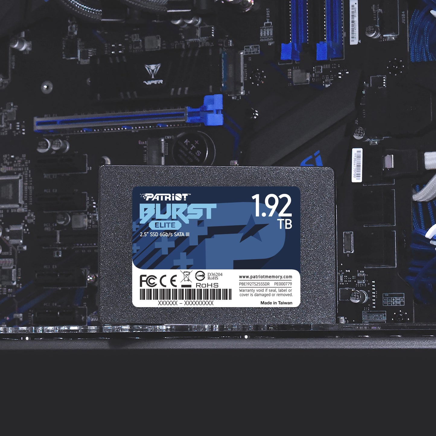 Patriot Burst Elite 1.92TB Internal SSD - SATA 3 2.5" - Solid State Drive - PBE192TS25SSDR