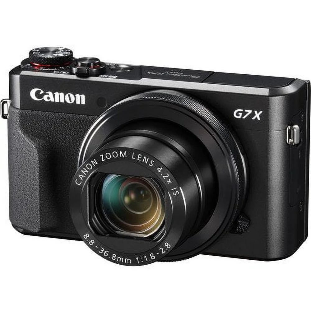 Canon PowerShot G7 X Mark II Digital Camera + 32GB Pixi-Basic Accessory Bundle-International Verision