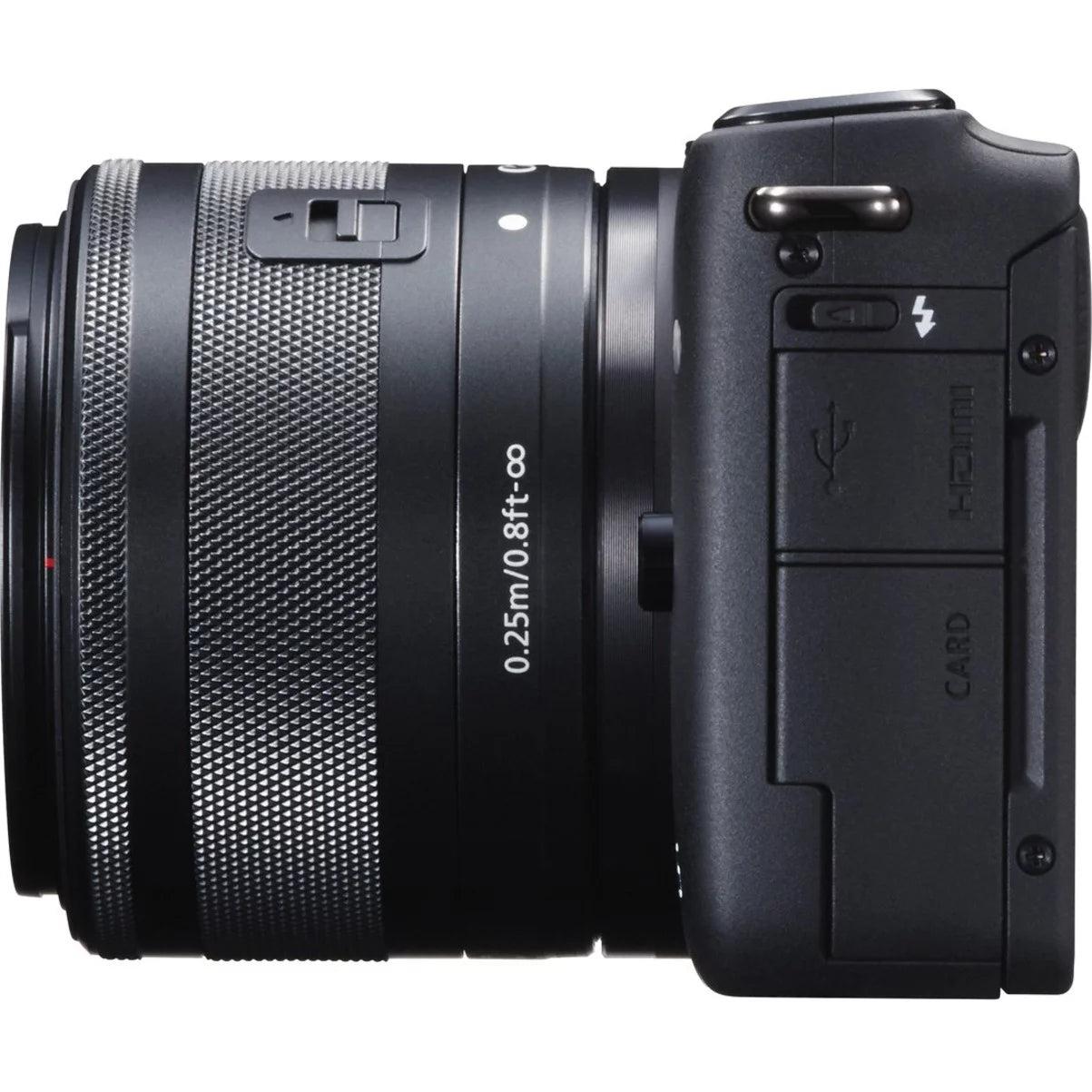 Canon EOS M10 18 Megapixel Mirrorless Camera with Lens, 0.59", 1.77", Black