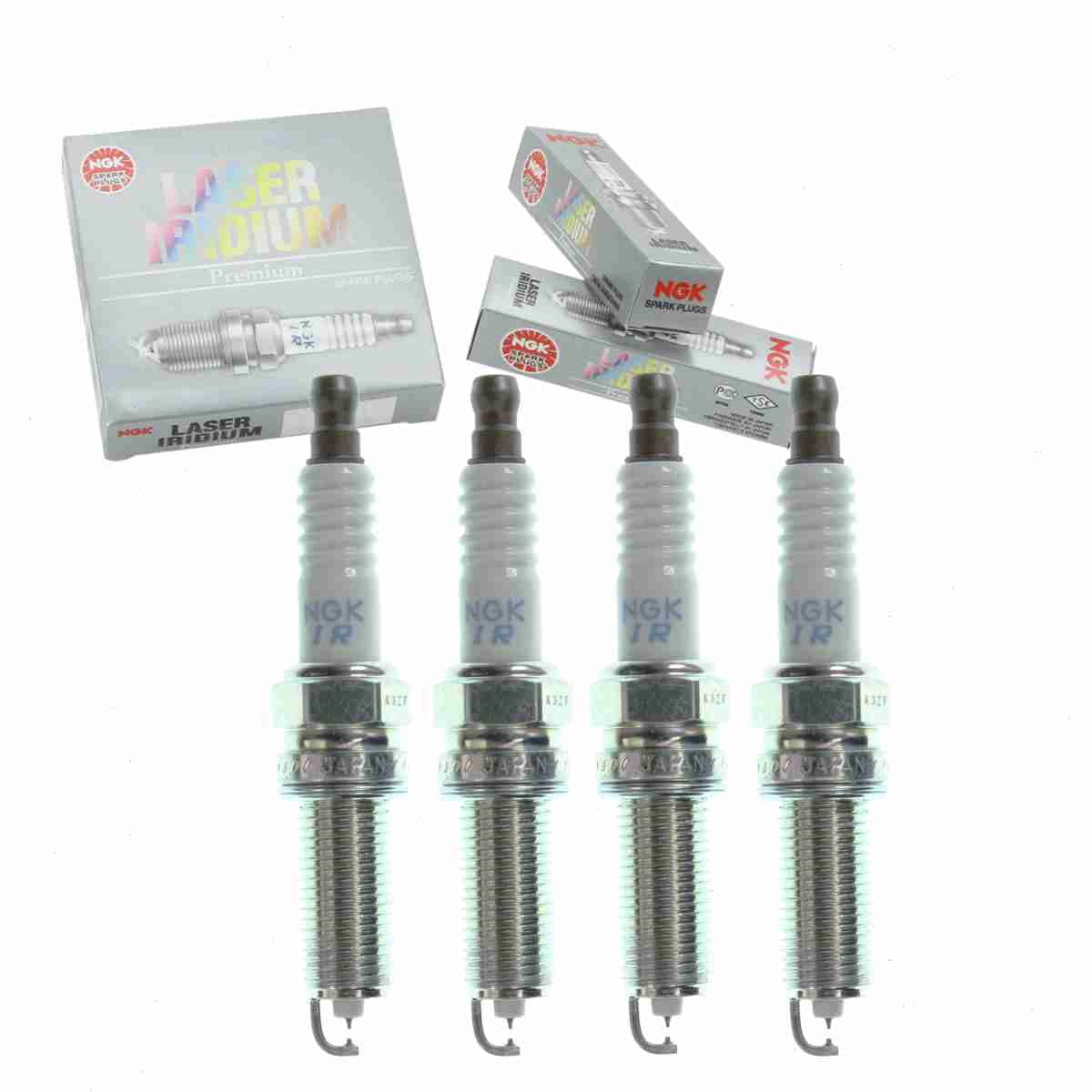 4 pc NGK 93135 Laser Iridium Spark Plugs 9033 REC8WYPB4 Ignition Wire Secondary Fits select: 2012-2016 HYUNDAI GENESIS, 2012-2016 HYUNDAI EQUUS