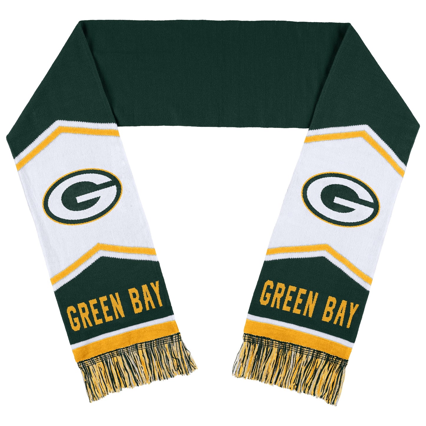 WEAR by Erin Andrews Green Bay Packers Jacquard Stripe Scarf