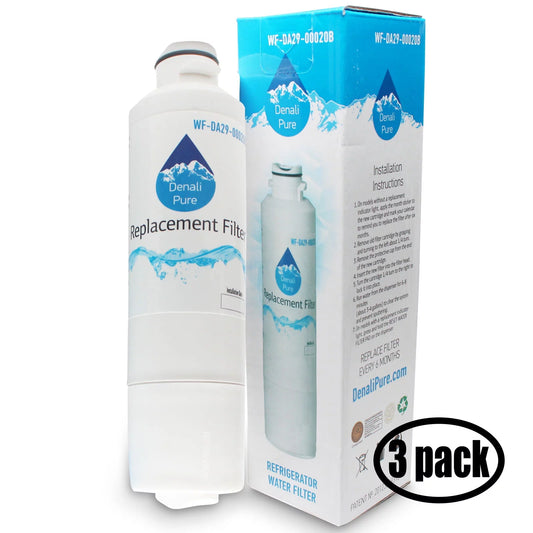 3-Pack with Samsung RS265TDWP Refrigerator Water Filter - with Samsung DA29-00020B, DA29-00020A, HAF-CIN Fridge Water Filter Cartridge