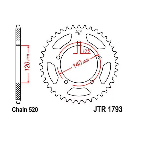 Steel Rear Sprocket 42T fits Street SUZUKI GSX-R600 2001-2005
