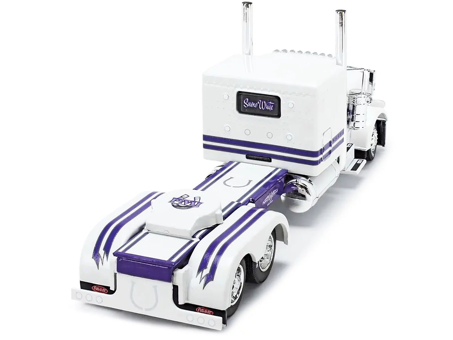 First Gear DCP 1/64 Peterbilt 389 63" Sleeper w/ Heil Fuel Tanker, Big Rigs #8: PMI Snow White 69-1297