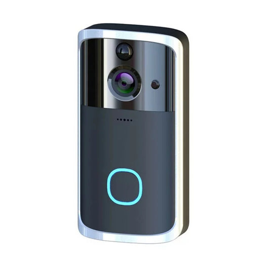 WiFi Visual Ring Smart Doorbell Smart Home Wireless Camera Video Door Bell Phone Intercom Homekit Security Automation Module-Black