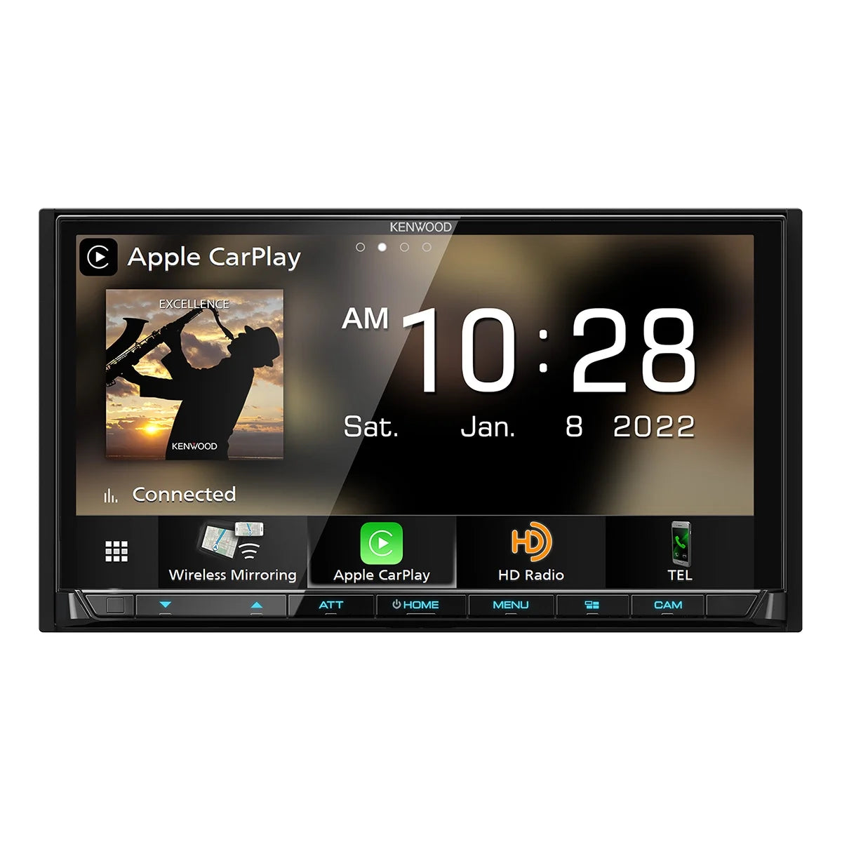 Kenwood DMX908S eXcelon 6.95" Digital Multimedia Bluetooth Touchscreen Receiver with Android Auto, Apple Car Play, & HD Radio