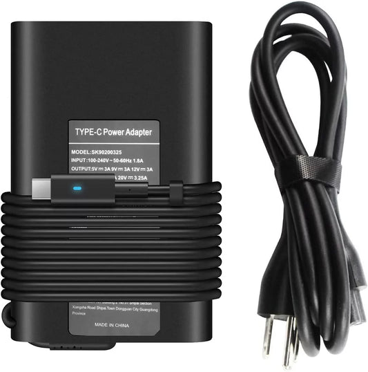 65W USB C Type C Adapter Laptop Charger Dell Latitude 5520 5420 5290 5285 5179 5480 5400 5310 5320 7420 7410 7370