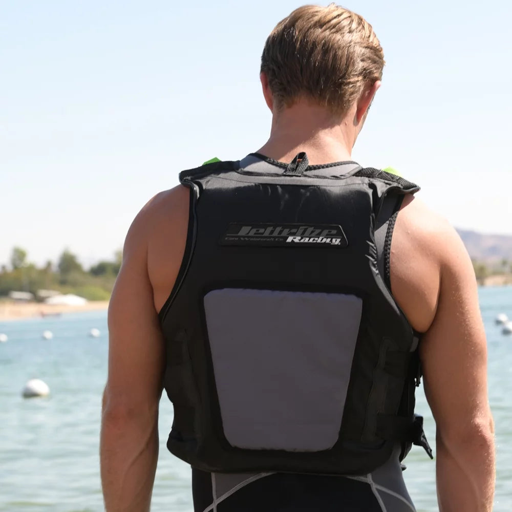 USCG Black Out Vest | Custom Options | Coast Guard Approved Type 3 | Side-Entry Jet Ski Vest (S/M)