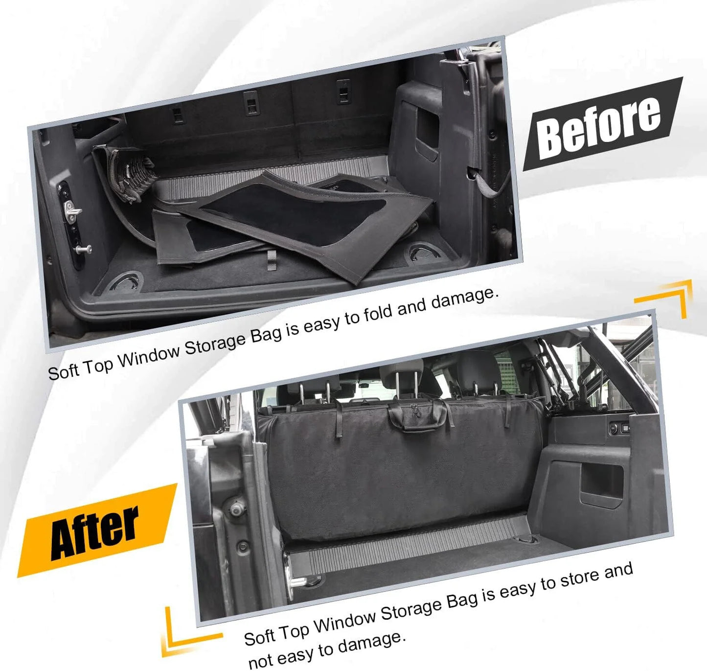 Soft Top Window Storage Bag For Ford Bronco Accessories 2021-2022 FAST SHIPPING
