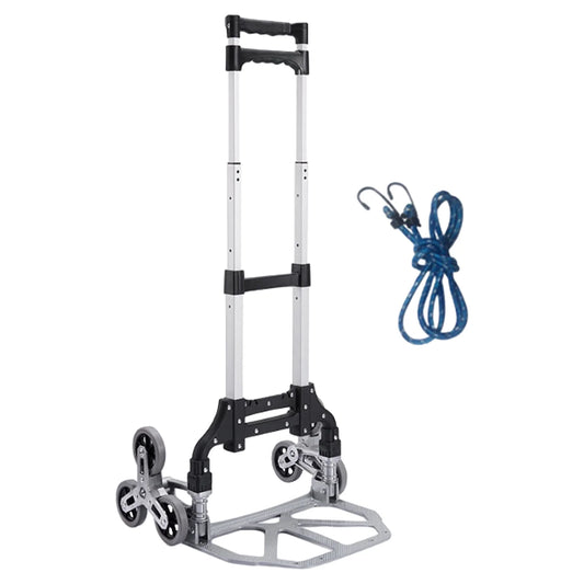 WZTO Moving Dolly For Stairs | Heavy Duty Collapsible Trolley With Wheels | Portable Folding Truck For Luggage, Moving, Travel, Shopping, Workplace, Warehouse Distribution