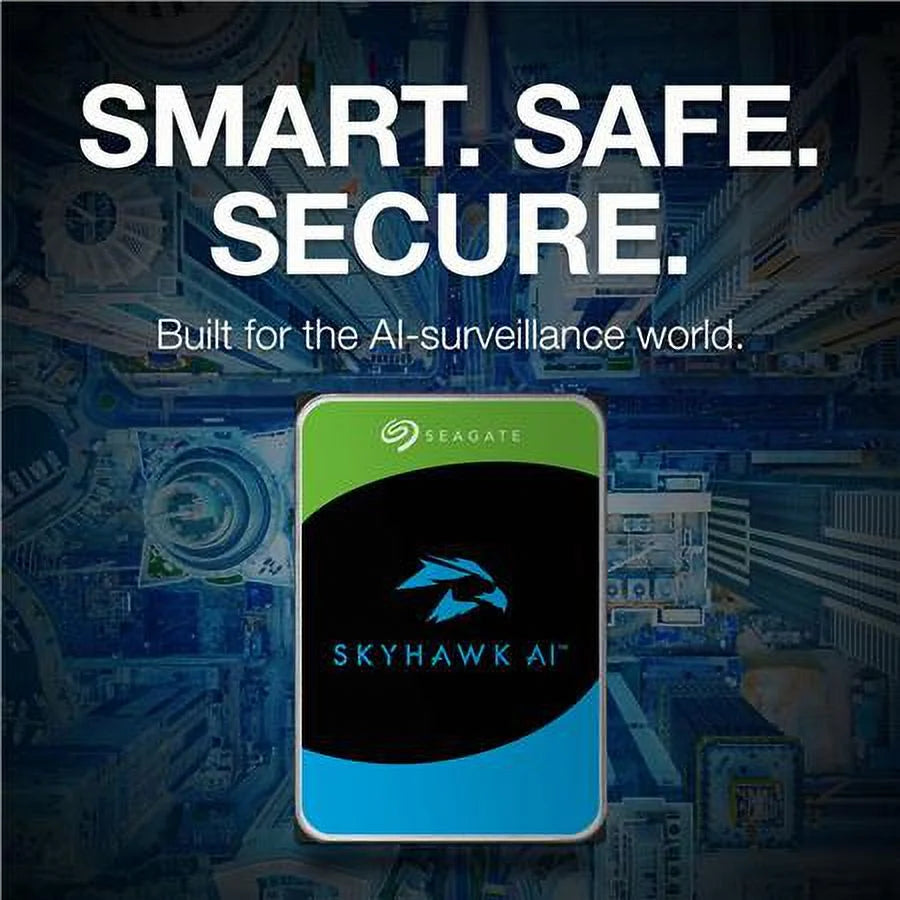 Seagate SkyHawk AI ST12000VE003 - Hard drive - 12 TB - internal - 3.5" - SATA 6Gb/s - buffer: 512 MB - with 3 years Seagate Rescue Data Wrap