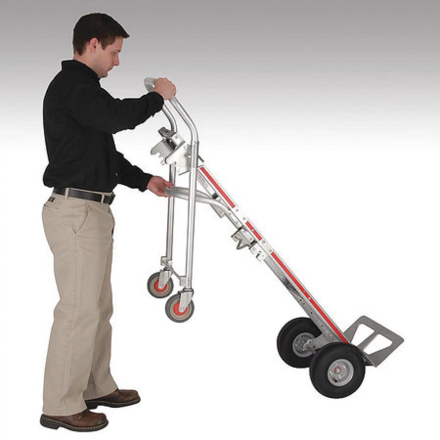 Magliner GMK81UA4 500 lbs Pneumatic Wheels Gemini Senior Convertible Hand Truck - 10 in.