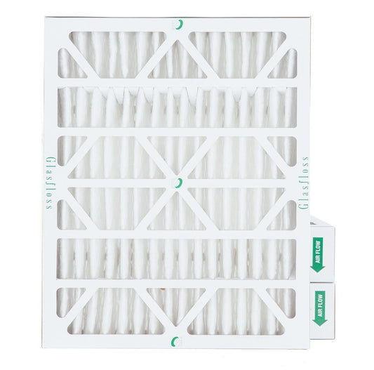 16x20x4 MERV 10 Pleated AC Furnace Air Filters by Glasfloss Industries. ( 3 Pack ) Exact Size: 15-1/2 x 19-1/2 x 3-3/4