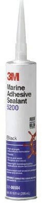 3MTM Marine Adhesive Sealant 5200 Black, PN06504, 1/10 Gallon Cartridge, 12 per case
