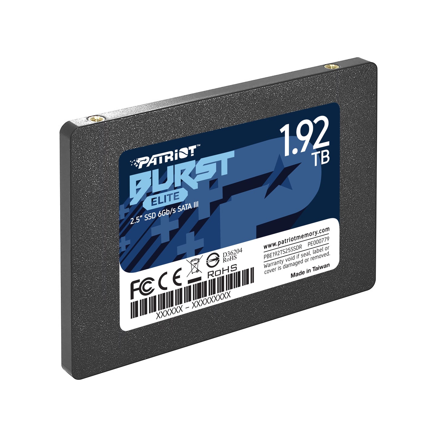 Patriot Burst Elite 1.92TB Internal SSD - SATA 3 2.5" - Solid State Drive - PBE192TS25SSDR