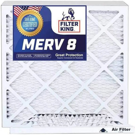 17.5x22x1 Air Filters | 2 Pack | MERV 8 HVAC Pleated AC Furnace Filters, Increases Air Standard | Actual Size 17.5x22x.75