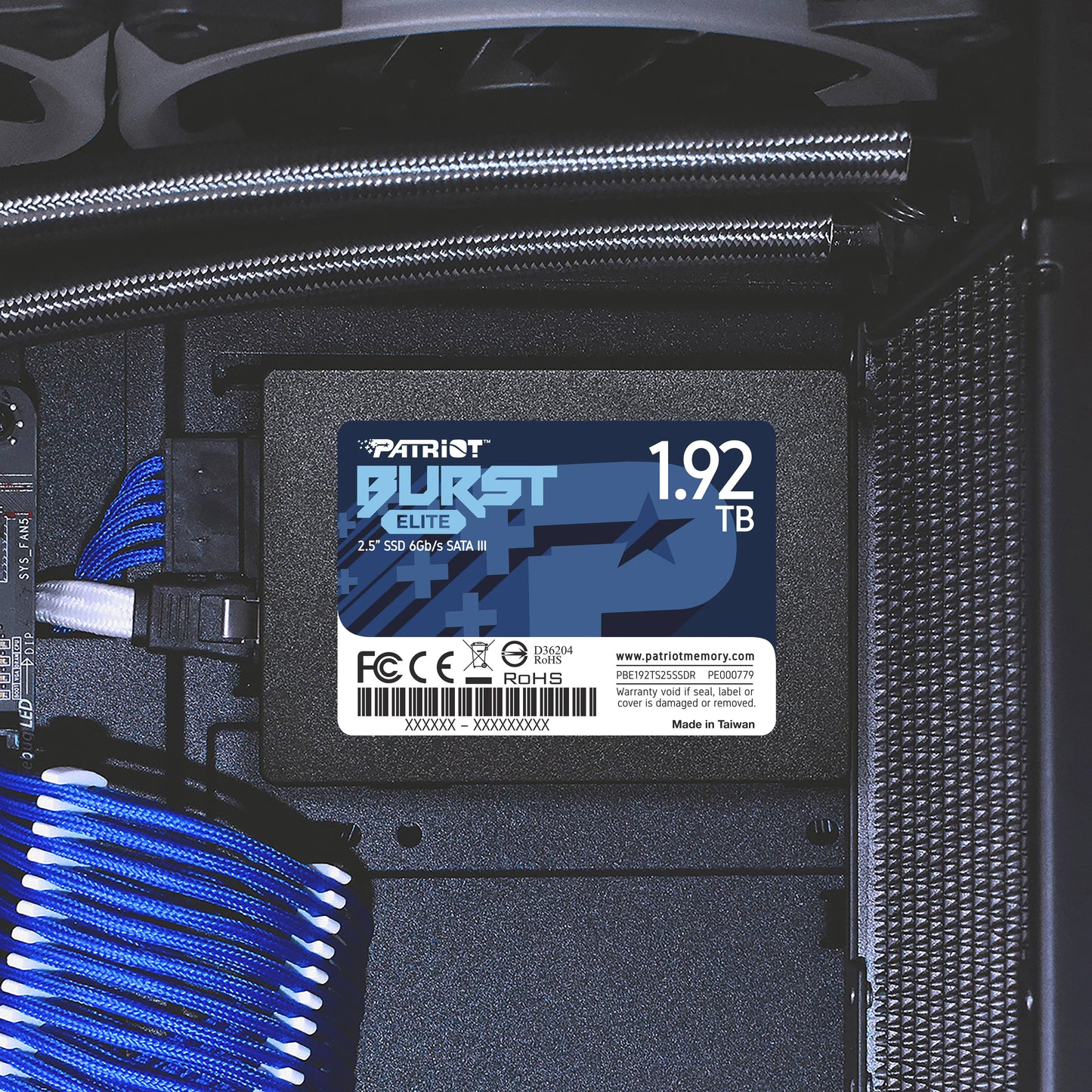 Patriot Burst Elite 1.92TB Internal SSD - SATA 3 2.5" - Solid State Drive - PBE192TS25SSDR