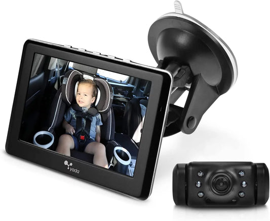 Yada , Car Portable Baby Monitor with Night Vision Cam, Wireless Transmission, Universally , 4.3 Digital Display, Mounts onto Headrest and/or Windshield