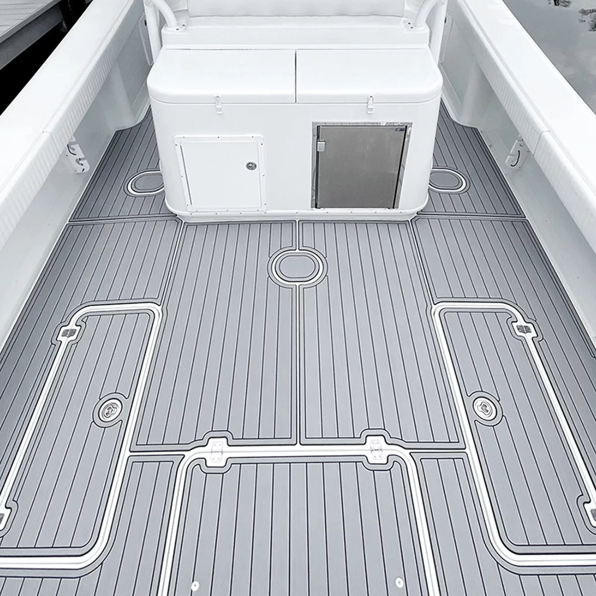 HJDECK EVA Foam Faux Teak Vessel Decking Sheet/Carpet Self-Adhesive Non-Skid Fits Sea Deck Marine Yacht RV Craft Flooring Mats/Decking Pad 94"x 35"