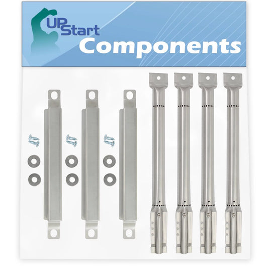 3 BBQ Grill Burner Crossover Tube & 4 Tube Burner Replacement Parts Master Chef 85-3062-2 - Barbeque Carry Over Channel Tube & Pipe Burners