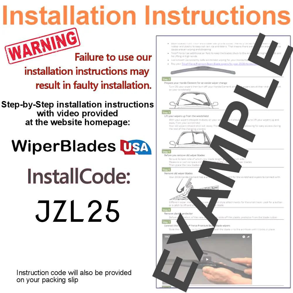 2019 Cadillac XT4 Permance Beam Wipers (Set of 3) w/Rear Wiper