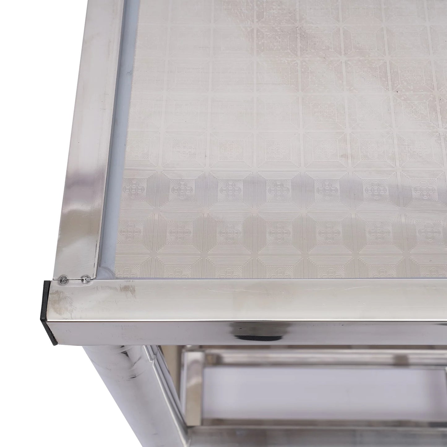 Loyalheartdy 2 Compartment Commercial Kitchen Sink Stainless Steel Utility Sink Basin Catering Prep Table+360° Faucet+2 Drainboard